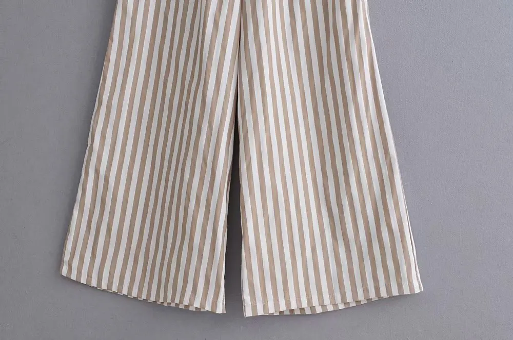 2019 женское уличное агаровое кружево полосатый принт комбинезоны дамы v шеи лук