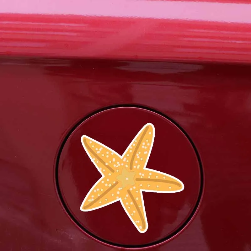 YJZT 12CM*12.7CM Creativity Deep Sea Starfish PVC Decal Car Sticker Styling 5-0342 | Автомобили и мотоциклы
