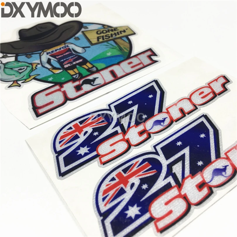 Автомобильный Стайлинг виниловые наклейки для мотоцикла Мото GP утепленный Stoner