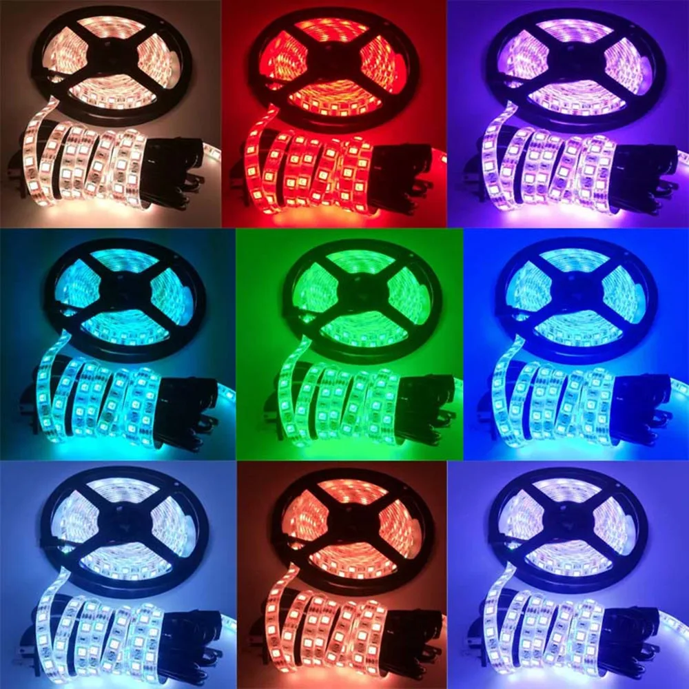 Комплект RGB-ленты освещения 2x5 м фотоконтроллер Wi-Fi и источник питания 3 А | Лампы