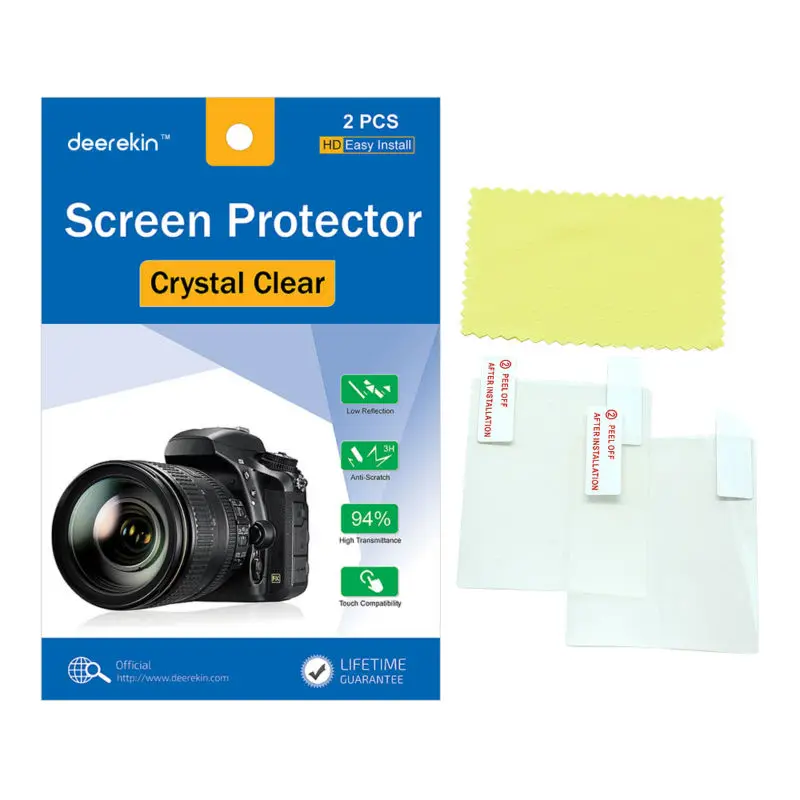2x Deerekin LCD Screen Protector Protective Film for Olympus PEN E-P3 EP3 EP-3 E-5 E5 Digital Camera
