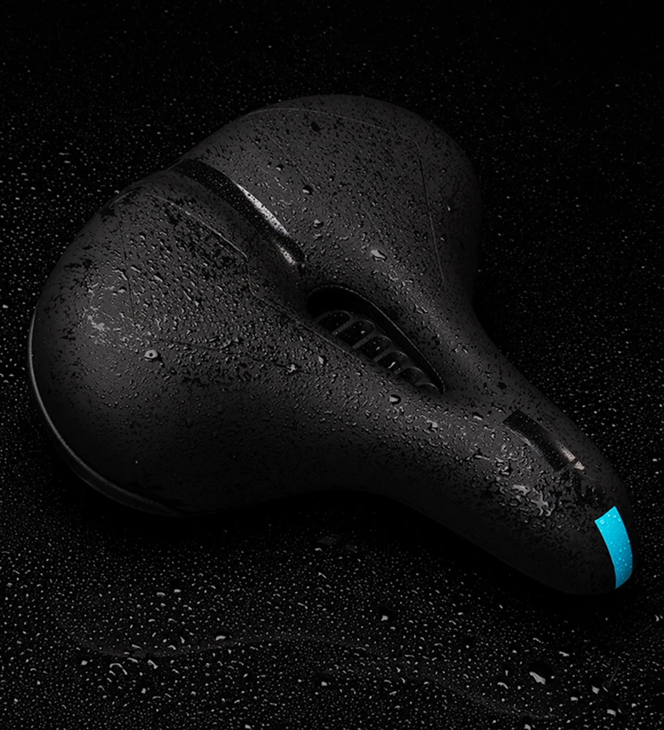 CoolChange велосипедное седло водонепроницаемое ПВХ стальное мягкое седло MTB нескользящее мягкое велосипедное седло для верховой езды для мужчин и женщин