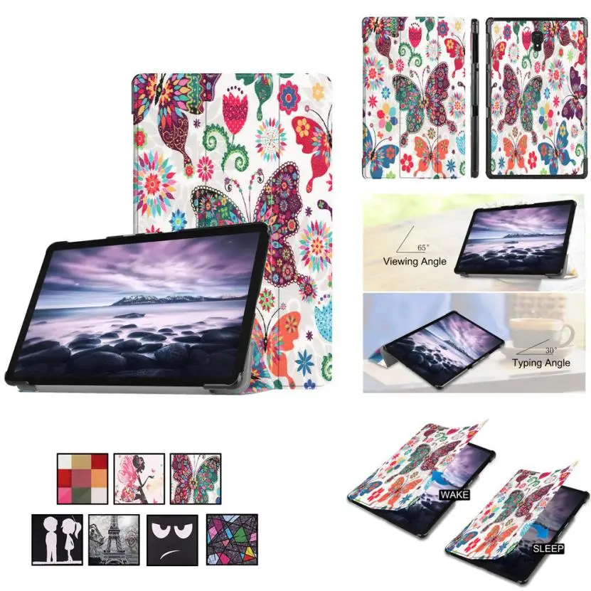 Высокое качество Tri-fold Кожа PU Смарт чехол для samsung Galaxy Tab A2 10,5 дюймов T595 l0808#3