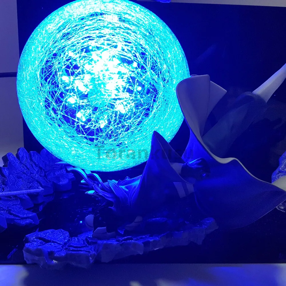 Фигурки Наруто Минато VS Obito Rasengan светодиодный светильник игрушка сцена Аниме