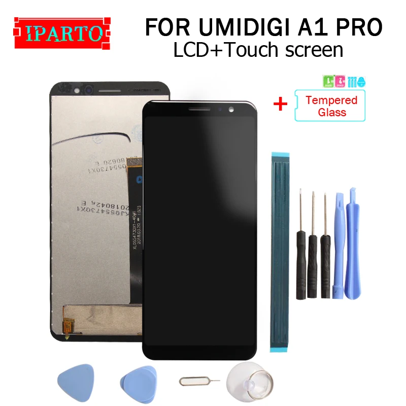 5 дюймовый ЖК дисплей UMIDIGI A1 PRO + кодирующий преобразователь сенсорного экрана в