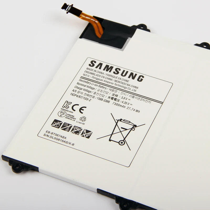 Оригинальная Аккумуляторная батарея Samsung для Galaxy Tab EB-BT567ABA T567V 9 6 &quot7300 мАч |