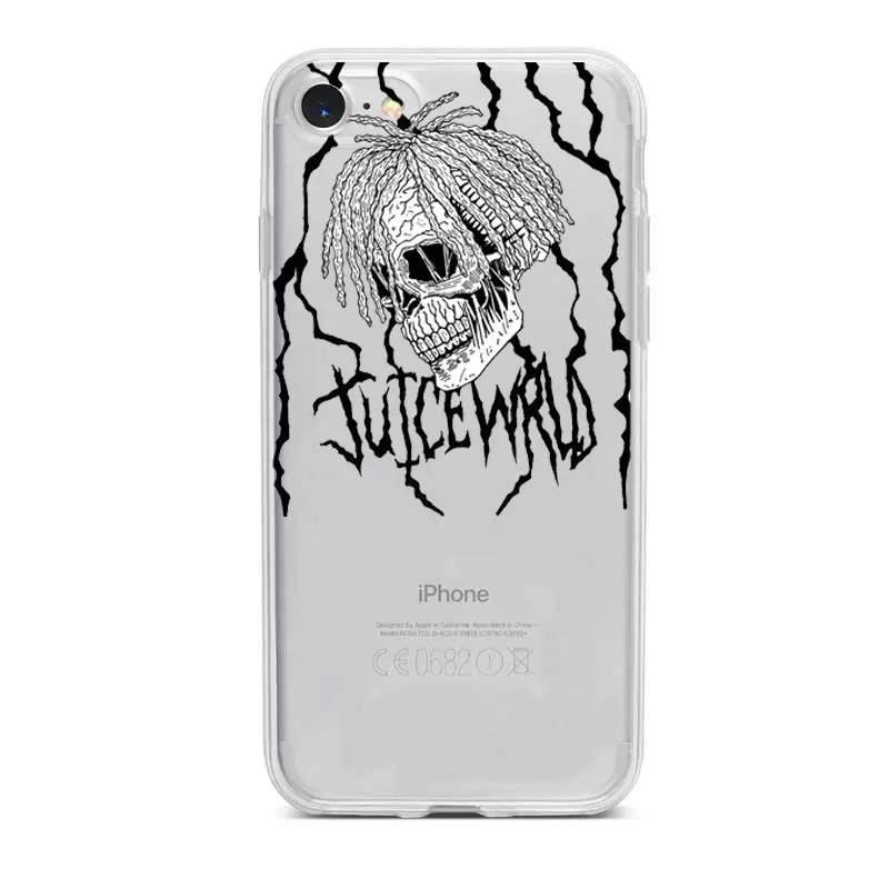 Мягкий силиконовый чехол Juice Wrld для iPhone11 11Pro 11ProMax X XR XS Max 6 7 8Plus | Мобильные телефоны