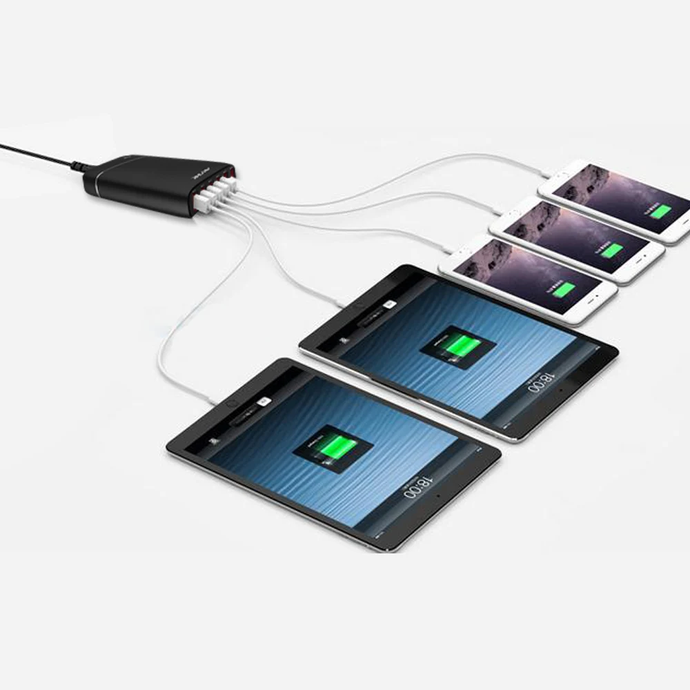 Wavlink USB 3 + 2 настенная зарядная станция/настольная 4-портовая дорожная Быстрая