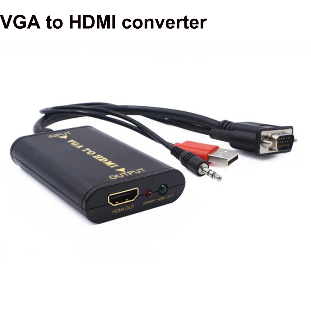 Hdmaters преобразователь из VGA в HDMI PC VGA в AV HDMI для ПК ноутбука - Цвет: VGA to HDMI B