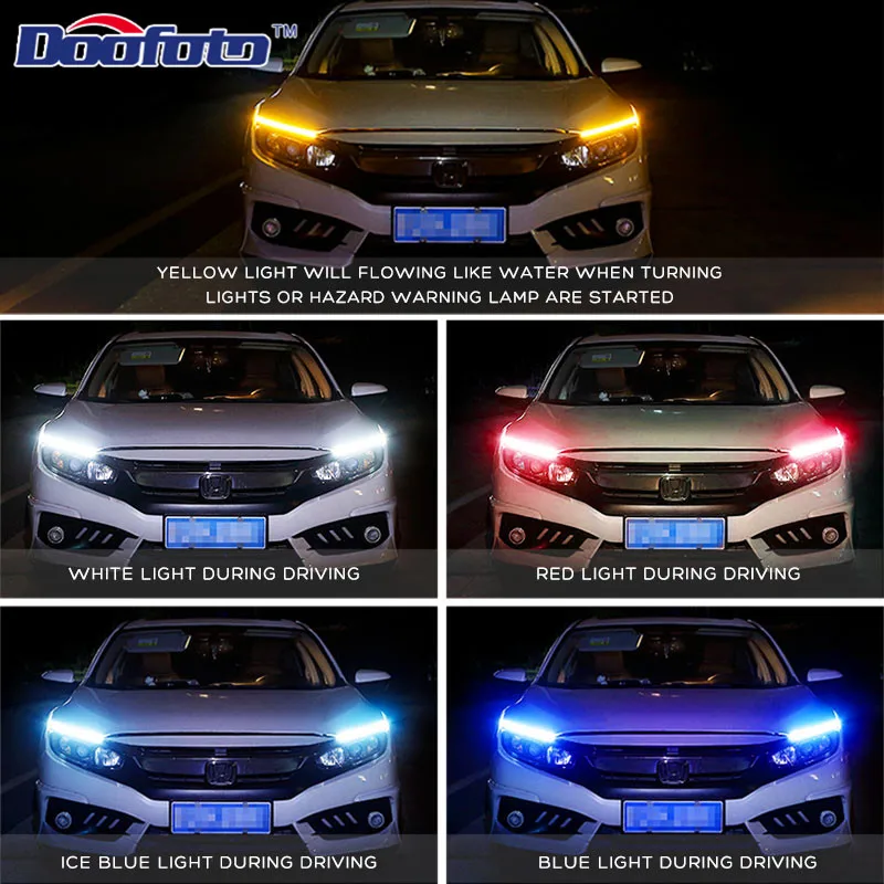 Doofoto автомобильный Стайлинг для Ford Focus головной светильник дневной ходовой Kayan Led
