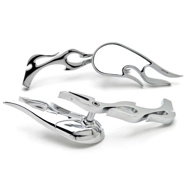 

Brand new Flame Custom Black Motorcycle Mirrors For Screamin Eagle