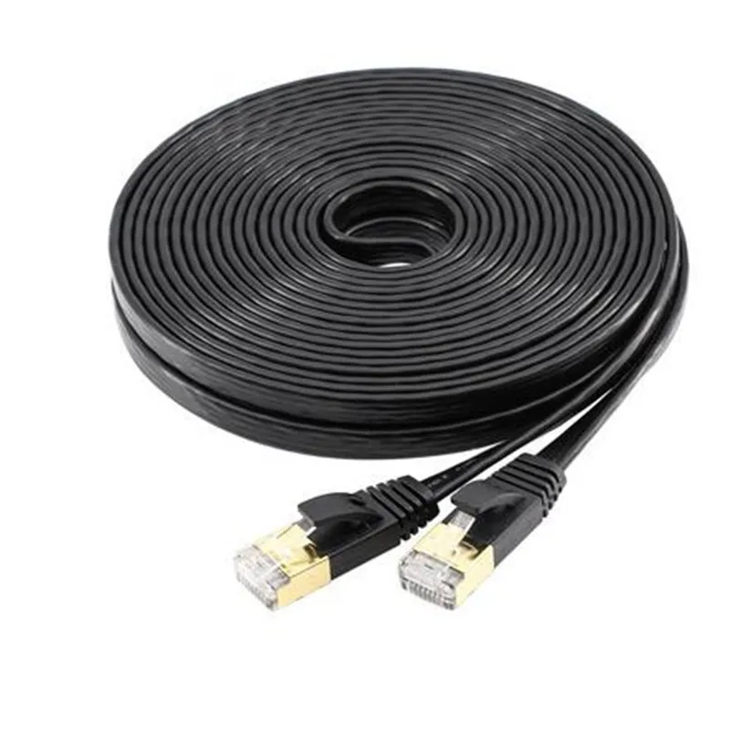 LBSC Cat7 Ethernet плоский Соединительный сетевой кабель экранированный (STP) с Snagless Rj45