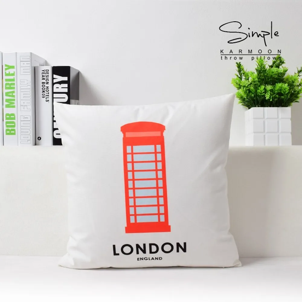 Whtie черная шеврон зигзаг Подушка с изображением птиц (без подушки внутри) супер