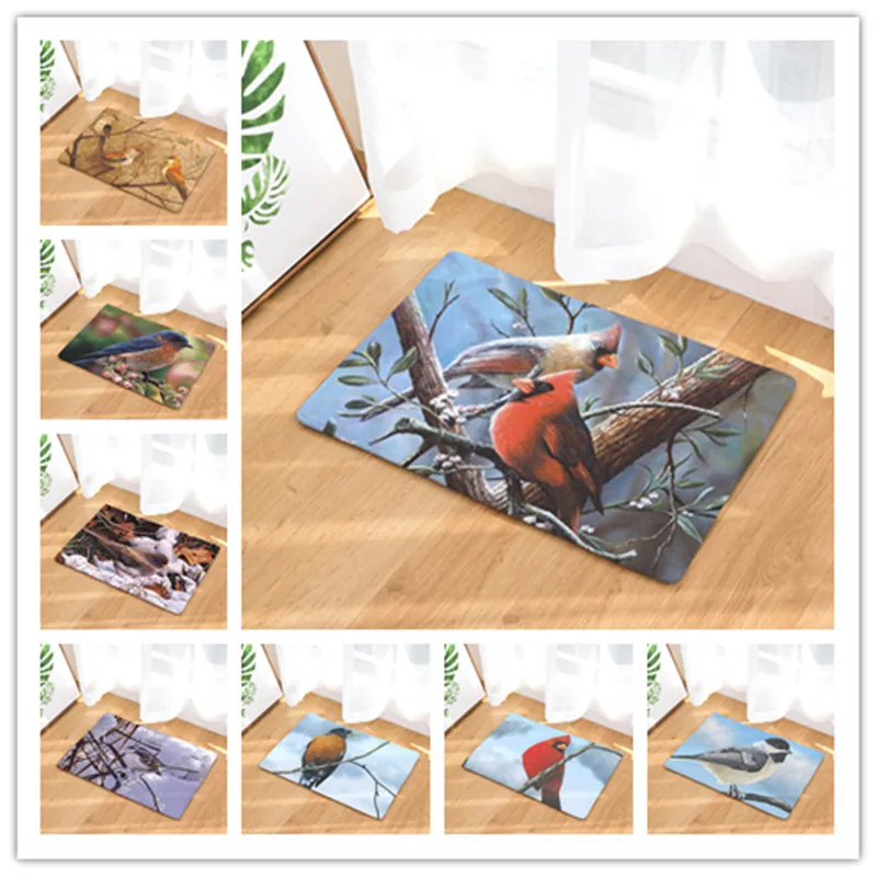2017 мягкие тонкие легкие Коврики С Рисунком Птиц Нескользящие водопоглощающие