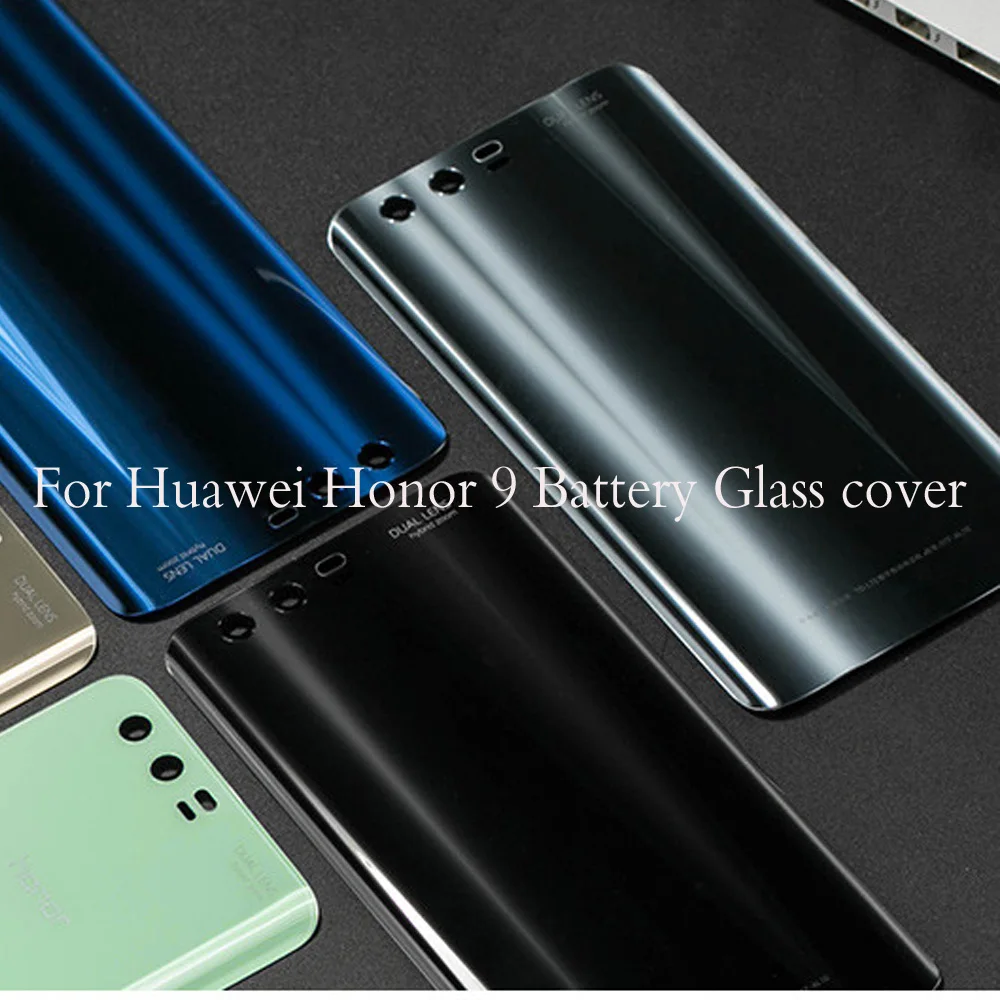 Задняя крышка для HUAWEI Honor 9 honor9 стеклянная батареи задняя дверь Replcement Huawei Premium с