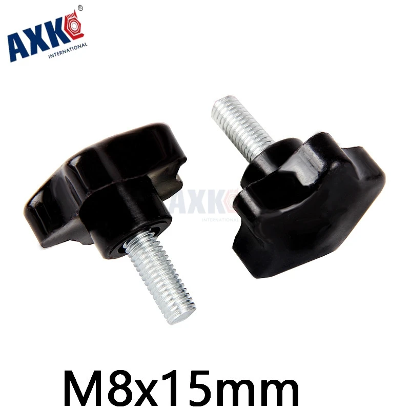 Axk 5 шт. M8x15mm Star/ручка/ручной регулировочный Шуруп/bakelite Star Тип пластиковая головка