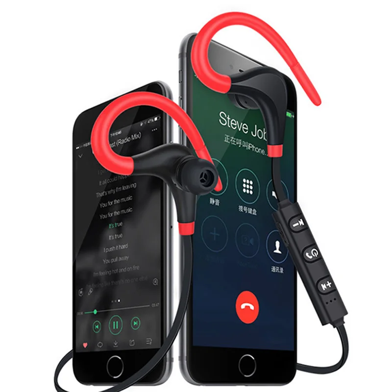 Спортивные наушники для Iphone Xs 8 7 Xiaomi 6 5 смартфон беспроводные наушники ушные крючки Bluetooth наушники микрофон гарнитура