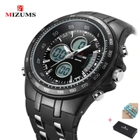 2019 new mizums quartz watch mens watch double movement sports watch waterproof large dial mens watches clock man relogio