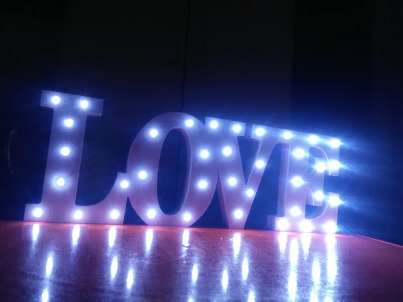 

New Arrival,Wooden LED Letter Lights sign alphabet night lights wedding birthday party decoration home supplies Christmas gift.