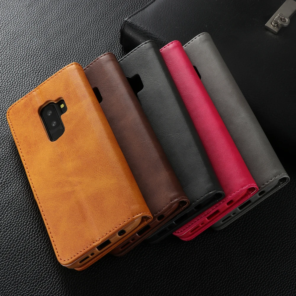 Чехлы для Samsung Samsun Note 9 8 Note8 кожаный чехол книжка с откидной крышкой и подставкой - Фото №1