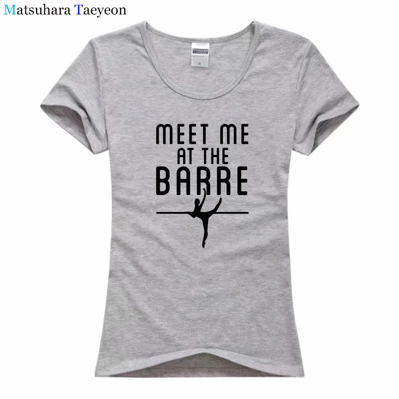 Женские балетки с забавным принтом Meet Me At The Barre летние футболки коротким рукавом