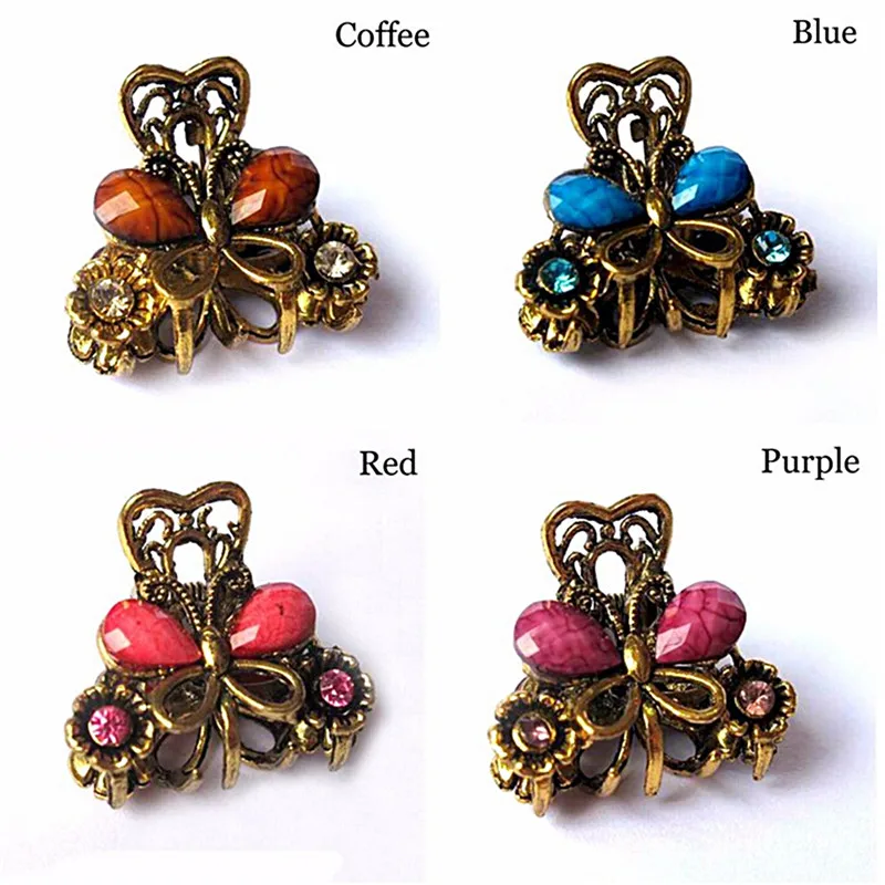 Женские заколки для волос JCAAAP Ретро стиль Мини Бабочка заколка повязка на голову