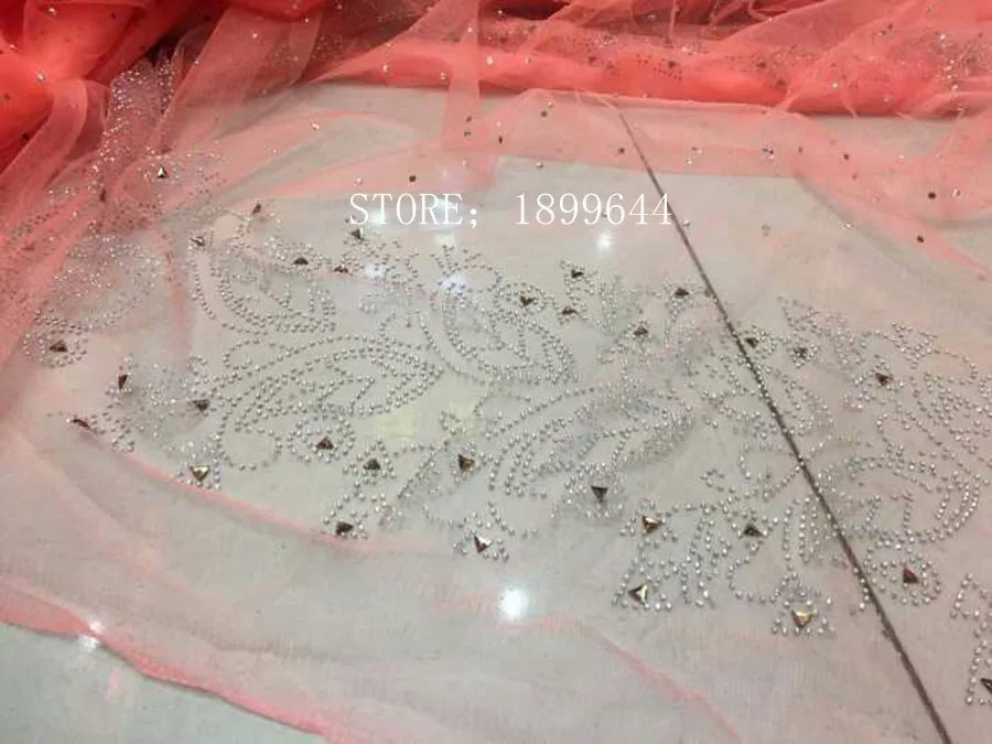 Free Shipping !Newest Arrival Beautiful with stone fabric Fashionable bright African Tull lace For Nigerian Wedding Dresses | Дом и сад