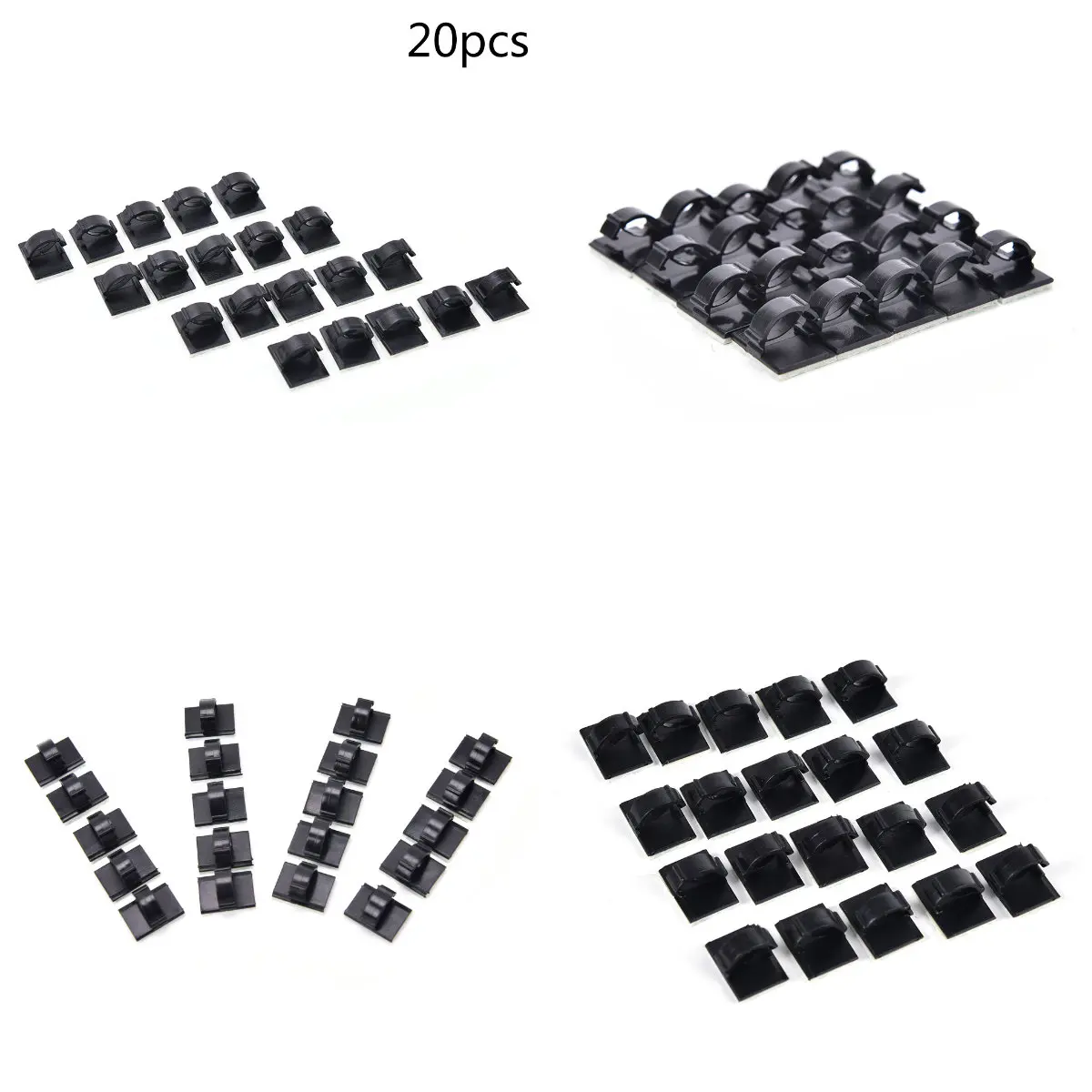 20 шт./лот хит продаж клеящиеся зажимы для автомобильных кабелей сматыватель