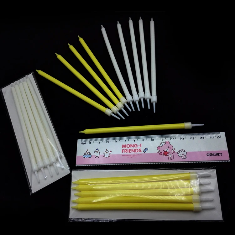 Белая Желтая свеча пять сумок длинный светильник стержень высокое качество