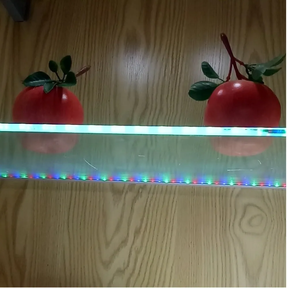 2 шт. X50cm длина regid RGB или синий желтый цвет SMD led бар свет для зажима 8 мм стекло акрил