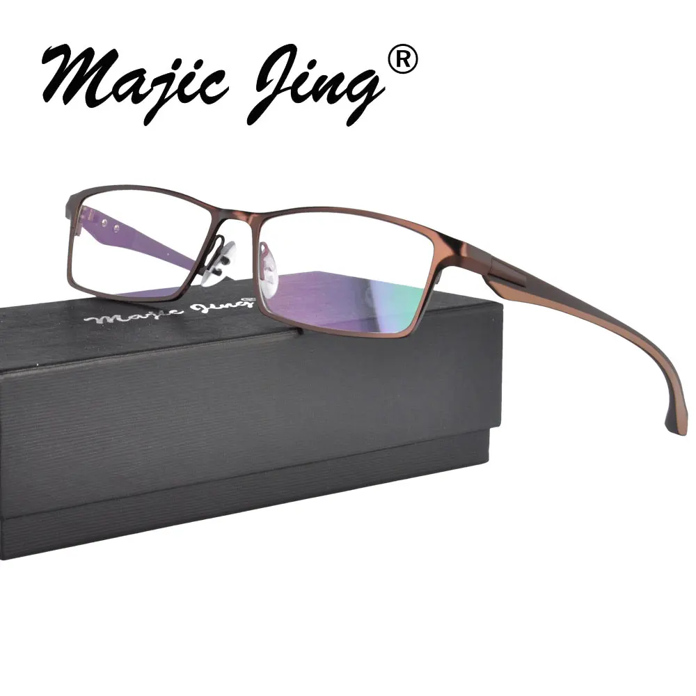 Мужские очки для близорукости Magic Jing из нержавеющей стали с оправой TR RX P9064|full