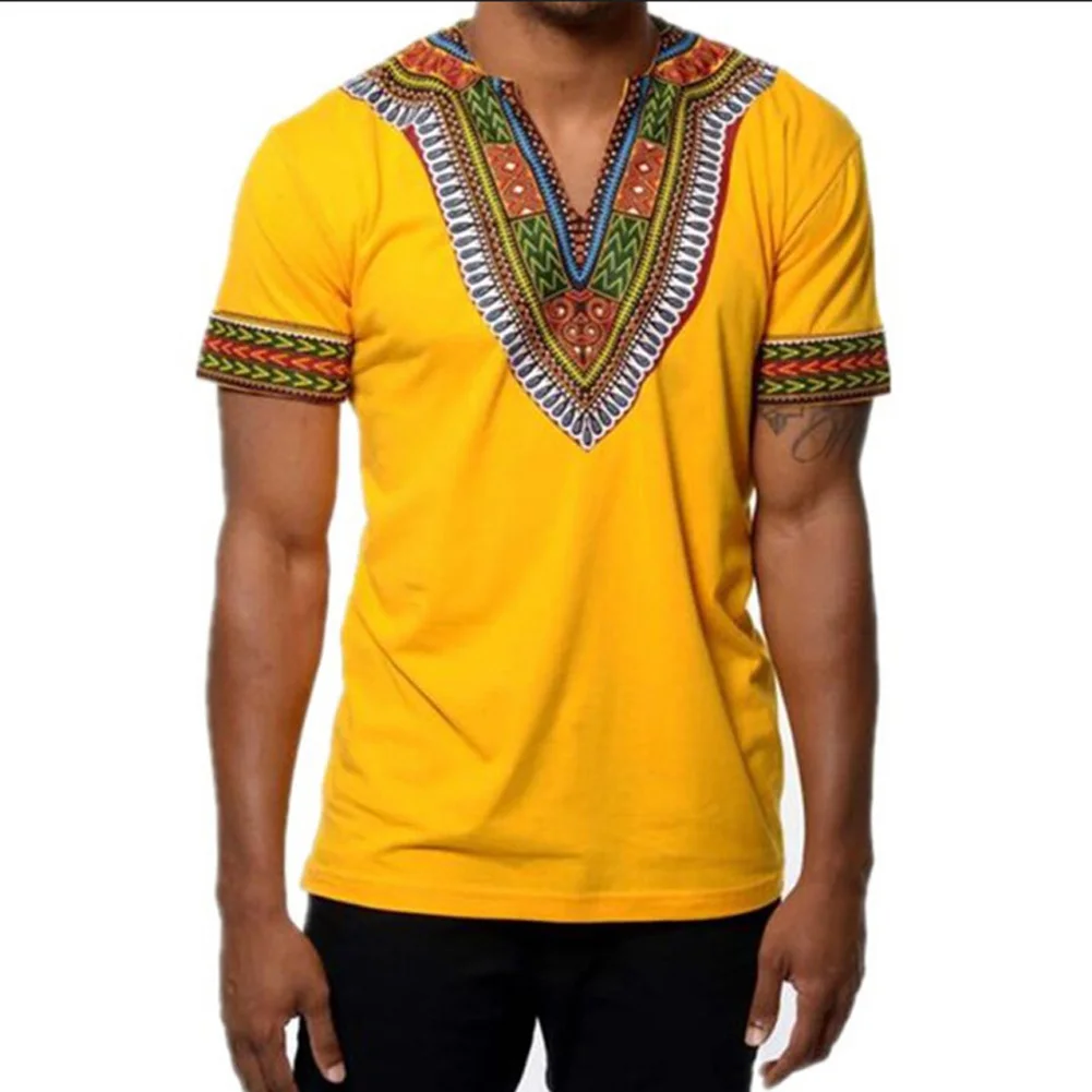 YJSFG дом Модные мужские Hipster футболка хип хоп Африканский Dashiki Harajuku удлиненные