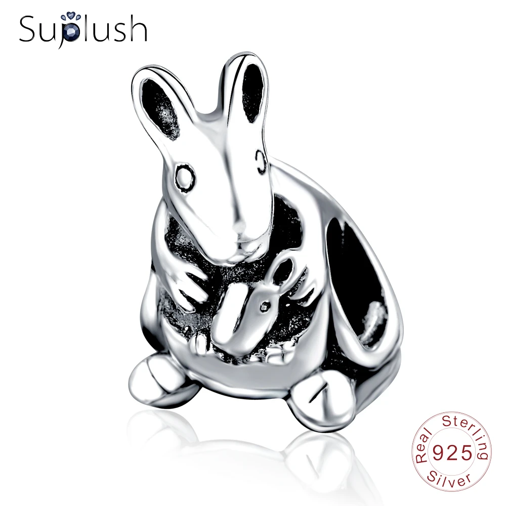 Suplush прекрасный кенгуру и детское очарование бусинами подходят оригинальный Pandora