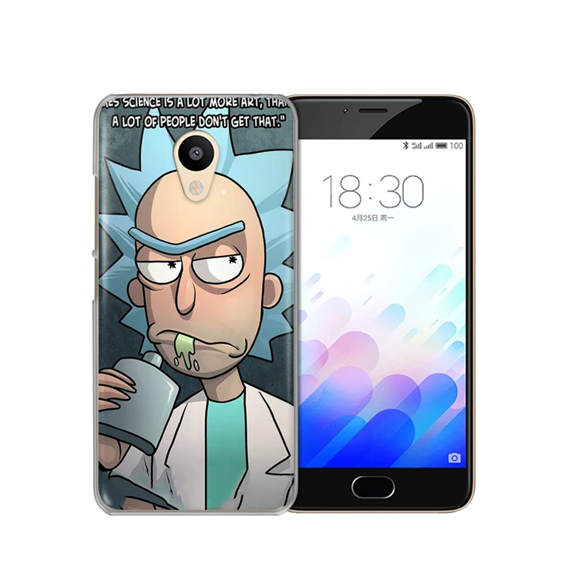 Luxury Rick And Morty Phone Case Cover For Meizu M3S M3 Note M5 M5S M5C M6 U10 U20 Pro 6 16th Soft TPU Silicone Shell capa |