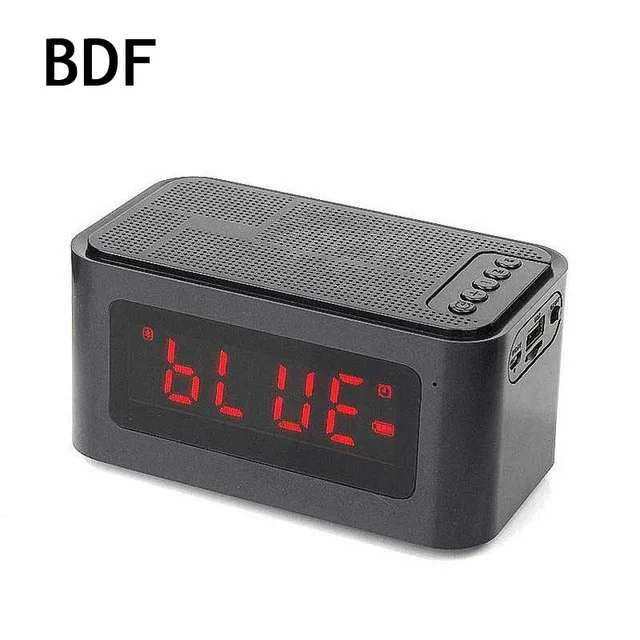 Bdf Портативный Bluetooth Динамик S61 время Дисплей и будильник Беспроводной стерео