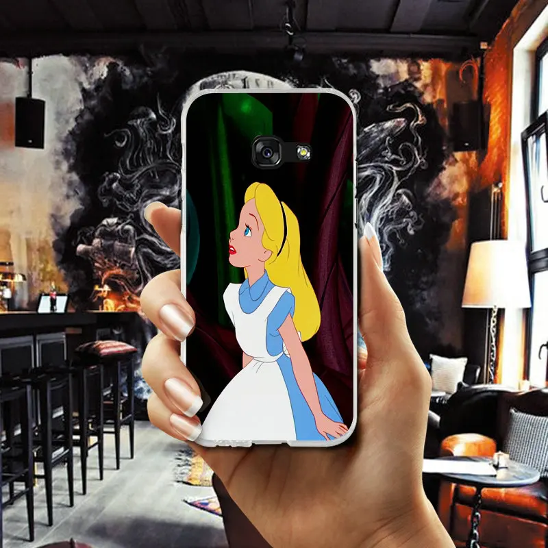 Soft Silicone TPU Phone Cases For Samsung Galaxy A3 A5 A7 J1 J2 J3 J4 J5 J6 J7 2016 2017 2018 Cover Alice In Wonderland |