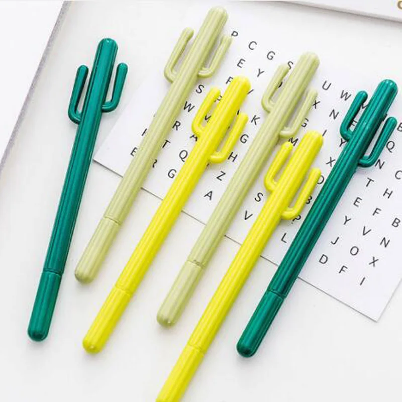 

1pcs Pen Needle 0.5mm South Korea Stationery Creative Personality Cactus Neutral Pen Student Stationery Gel Pen