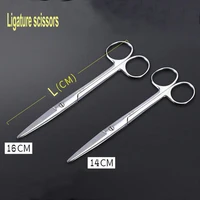 1pcs 14cm 16cm ligature scissors surgical scissors stainless steel operating disassembly scissors for school or hospital lab