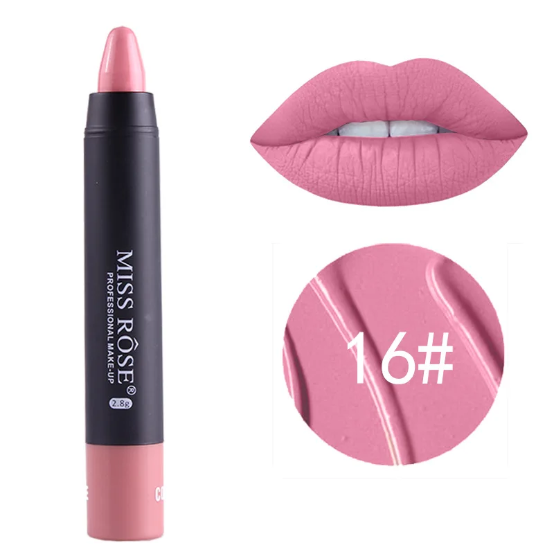 016 Miss Rose, 1 шт., натуральная Увлажняющая губная помада, блеск для губ, макияж, долговечная питательная восстанавливающая питательная помада для губ, TSLM2 - Цвет: 016