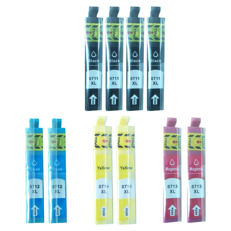

10 X For epson T0711-T0714 compatible ink cartridge For EPSON Stylus D78 D92 D120 DX4000 DX4050 DX4400 DX4450 DX5000 SX100 SX200