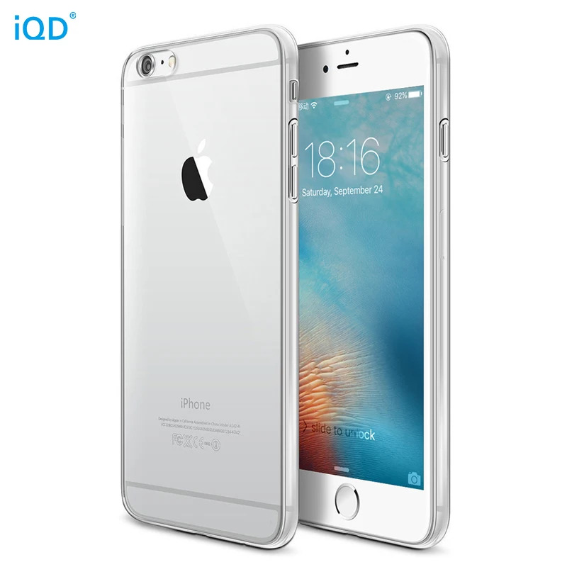 IQD For iPhone 6 6s 7 8 Plus X Case 0.4mm Ultra Clear Soft Flexible Extremely Thin Gel TPU Transparent Skin Fitted 9 5 |