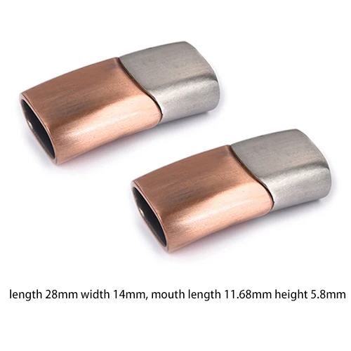 2 шт./лот Глянцевая магнитные застежки 316LStainless Сталь Магнит пряжка разъемы для DIY кожаный браслет ювелирные украшения своими руками - Цвет: clasp 11