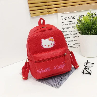 A 5%-10% кожаный мини-рюкзак hello kitty, милые сумки на плечо для девушек, повседневные женские рюкзаки из искусственной кожи, школьные сумки для девочек - Цвет: A