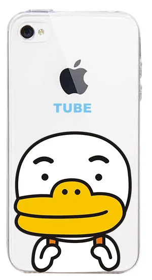 TPU прозрачный телефон чехол для iPhone 6 6s 7 8 plus x 4 5 5se друзья Корея мультфильм