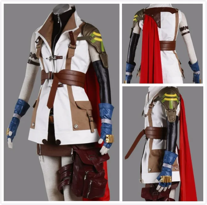 FF Lightning Косплей Final Fantasy XIII Lightning Косплей Костюм на заказ для мужчин и женщин