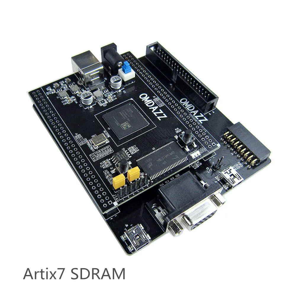 Макетная плата Xilinx FPGA Artix7 системная XC7A35T и расширения IO с 64 битной флеш памятью 32