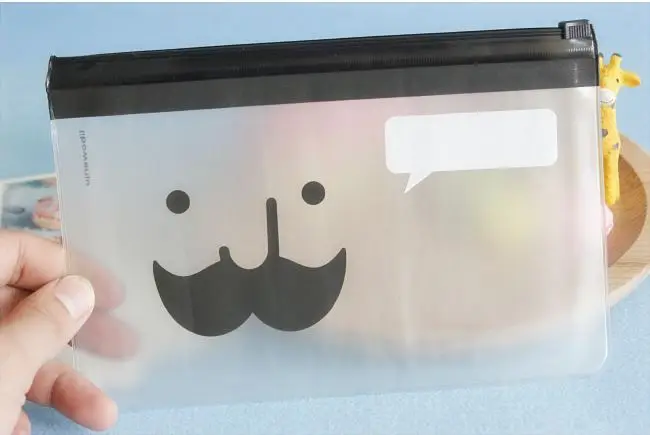 Креативные канцелярские принадлежности прозрачный морозный край мешочек