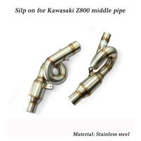 51mm motorcycle stainless steel middle connecting pipe silencer system silp on modified for kawasaki z800 2013 2014 2015 2016