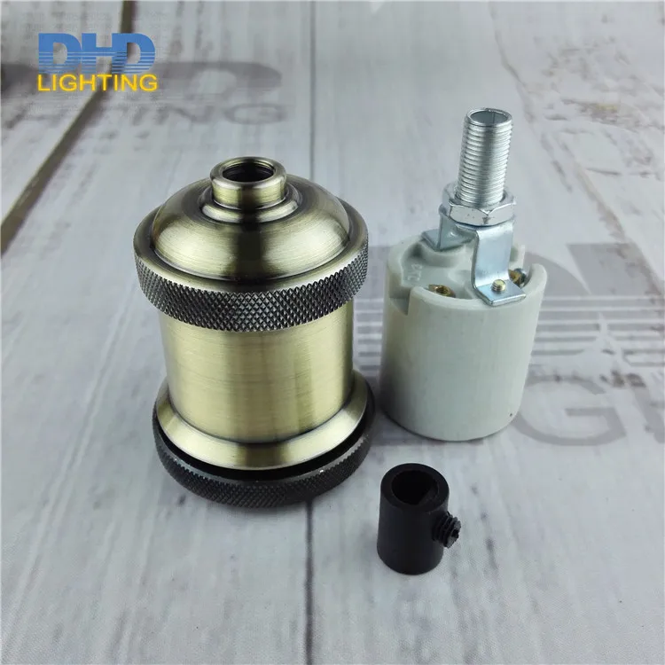 Винтажная Резьбовая розетка E27 розетка Edison ретро 11 цветов можно выбрать DIY аксессуары для ламп Алюминиевый патрон