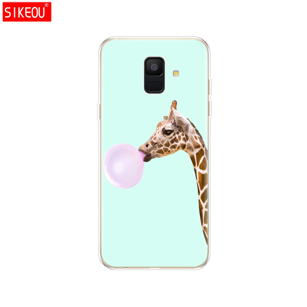 12083 Силиконовый чехол для samsung Galaxy A6 чехол Dual SIM SM A600 A600F для samsung A6 plus A605 A605F чехол защитный чехол - Цвет: 12083